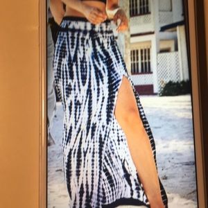 ATHLETA Tie Dye Maxi with high slit